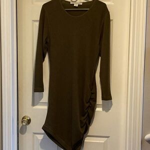 Olive Long Sleeve Dress